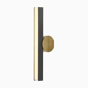 Ip Calee V2 Satin Graphite and Brass Wall Light by POOL