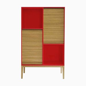 Large Cabinet in Cherry Red by Colé Italia