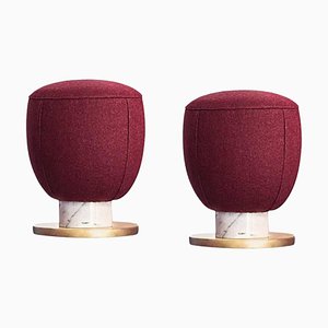 Collection Red Puff Toad Stools by Pepe Albargues, Set of 2