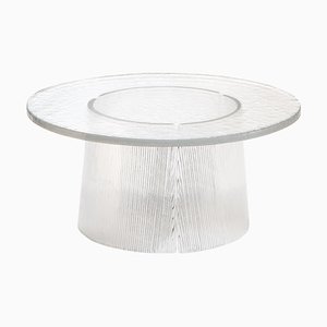 Bent Side Table Big Transparent by Pulpo