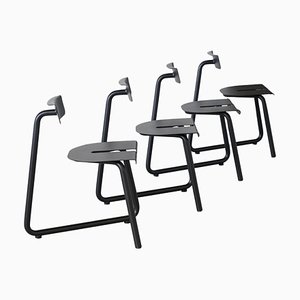 Schwarze SPC Stühle von Atelier Thomas Serruys, 4er Set