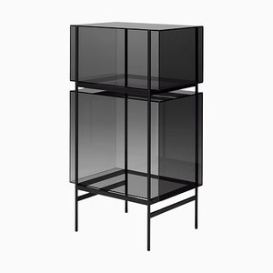 Lyn Small Grey Black Cabinet from Pulpo