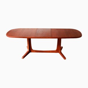 Oval Dining Table with Extension from Gudme Mobelfabrik, Denmark, 1960s
