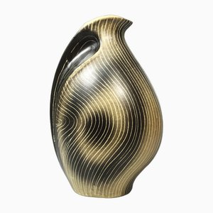 Französische Mid-Century Vase aus Keramik von Saint Clément