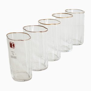 Long Island Cocktail Glasses by Carlo Moretti, 1990, Set of 5