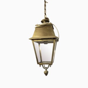 City Lantern in Brass and Glass