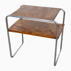 Bauhaus Tubular Steel Side Table by Marcel Breuer for Slezak, 1930s