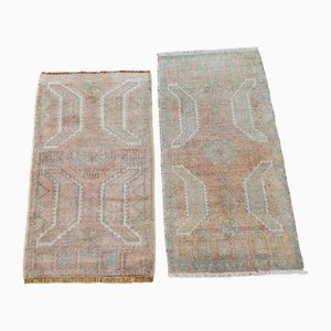 Tapis Yastik Naturel à Poils Ras, Set de 2