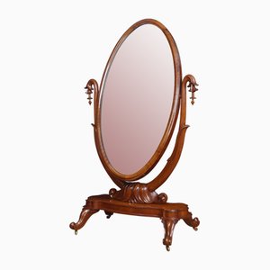 Vintage Mahogany Cheval Mirror
