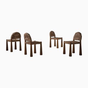 Alessandro Becchi Toscanella Chairs for Giovannetti, Italy, 1970, Set of 4