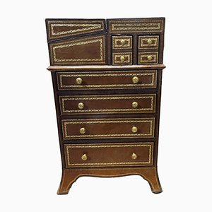 Regency Leather Chest Desk