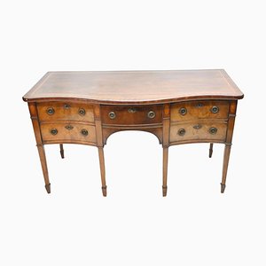 Georgianischer Sideboard Server aus Mahagoni Serpentine, 1810er