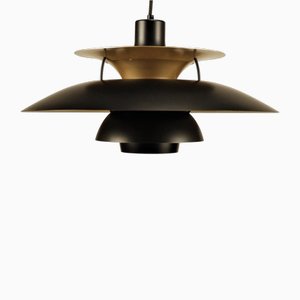 Model Ph5 Lamp in Black with Gold from Louis Poulsen