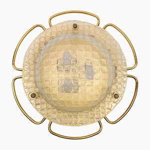 Large Murano Glass Flush Mount, 1960s