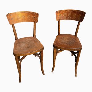 Chaises de Bistrot Vintage, Set de 2