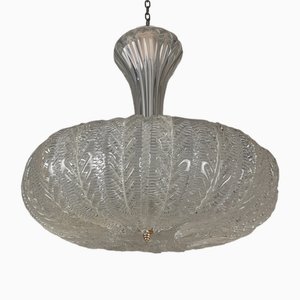 Lampadario in vetro di Murano di Barovier & Toso, anni '40