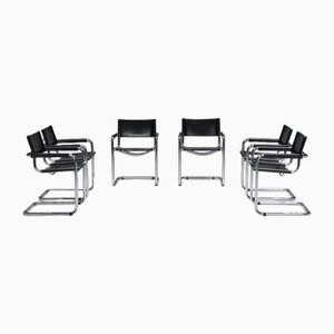 Vintage S 34 Dining Chairs by Mart Stam & Marcel Breuer for Fasem, Set of 6