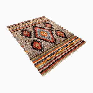 Türkischer Vintage Kelim Teppich aus Wolle