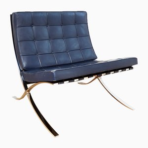 Poltrona MR 90 Barcelona di Ludwig Mies Van Der Rohe per Knoll Inc./Knoll International, anni '50