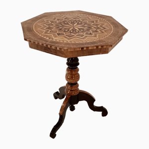 19th Century Sorrento Table with Inlays and Marquetry Work