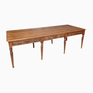 Oak Library Table or Dining Table, 1890s