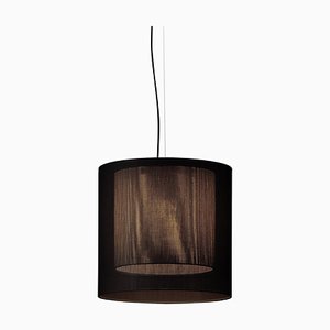 Black and Grey Moaré Ms Pendant Lamp by Antoni Arola