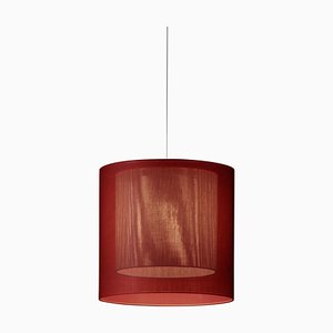Red and Grey Moaré MS Pendant Lamp by Antoni Arola