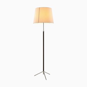 Lampadaire Pie de Salón G1 Beige et Chrome par Jaume Sans