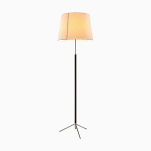 Pie de Salón G1 Stehlampe in Beige & Chrom von Jaume Sans