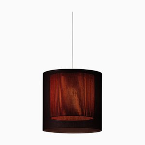 Black and Red Moaré Ms Pendant Lamp by Antoni Arola