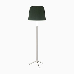 Green and Chrome Pie de Salón G1 Floor Lamp by Jaume Sans