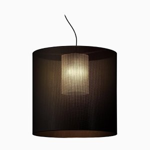 Black Moaré L Pendant Lamp by Antoni Arola