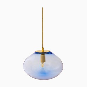 Lámpara colgante Planetoide Vesta de acero en azul de Eloa
