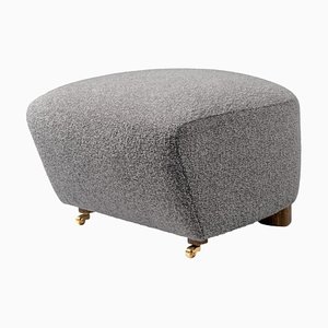 Grey Smoked Oak Sahco Zero the Tired Man Footstool by Lassen