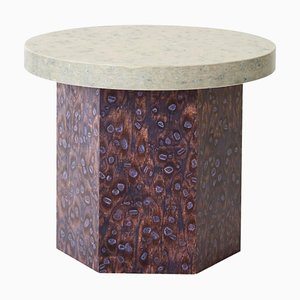 Round Bold Osis Hexagon Base Side Table by Llot Llov