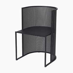 Bahaus Dining Chair in Black Steel by Kristina Dam Studio