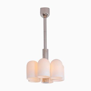 Odyssey 6 Polished Nickel Pendant Light by Schwung