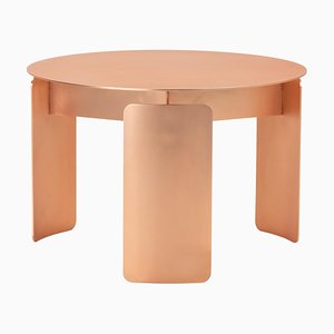 Tavolino Shirudo con finitura oro rosa di Mingardo