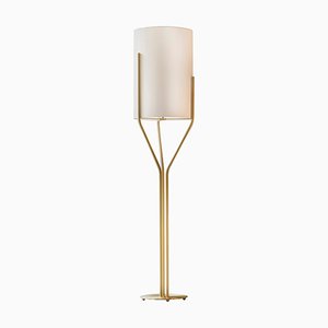 Arborescence Satin Brass Floor Lamp by Hervé Langlais