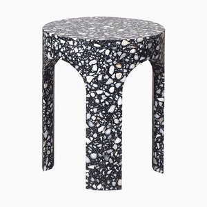 Table d'Appoint de Terrasse Loggia Noire par Matteo Lerato