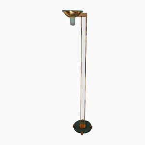 Golden Floor Lamp Gold Plated, Italy, 1980s