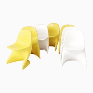 Childrens Chairs Cassalino by Alexander Begge for Manufacturer Casala, Germany, 1970s, Set of 7