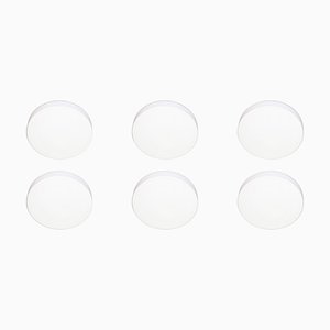 Large Round Opaline Ceiling or Wall Light from Staff Leuchten, Germany, 1970s