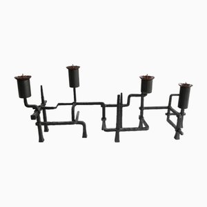 Vintage Brutalist Architect Candleholder, 1970s