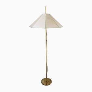 Lámpara de pie Panton Cocoon de la era espacial en dorado, años 70