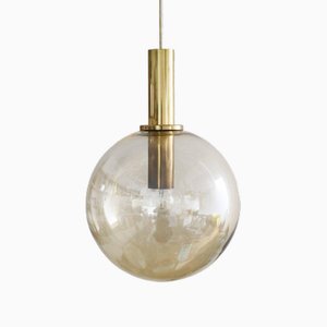 Space Age Amber Bernstein Pendal Legs Lamp by Helena Tynell for Limburg, 1960s