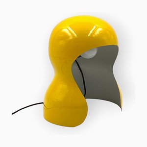 Lampe de Bureau Space Age Jaune, Italie, 1970s