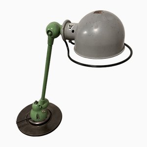 Grün-Graue Jeelde Tischlampe von Jean-Louis Domecq, 1950er