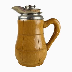 Decanter thermos in legno di noce di Aldo Tura per Macabo, Milano, Italia, anni '50