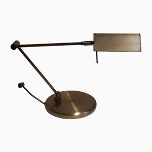 Lampe de Bureau Vintage avec Cadre Ajustable Doré de Sölken Lights, Allemagne, 1970s